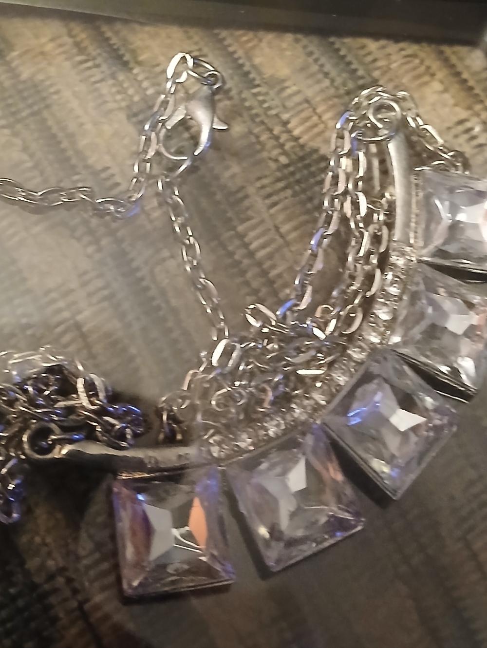 Clear Crystal Statement Necklace - Women Jewelry